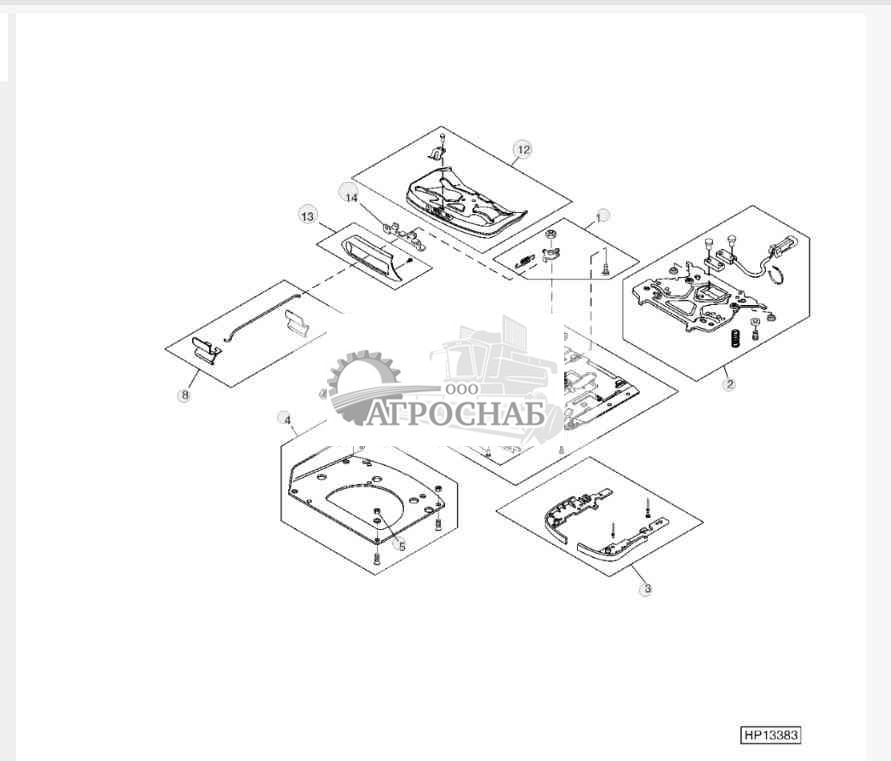 Operator's Seat Pivot And Adjust Assemblies 